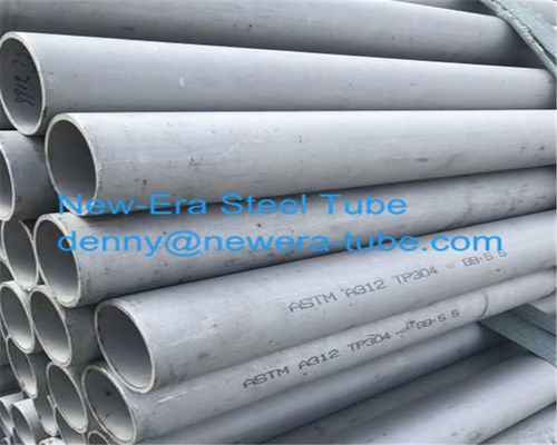 ASTM A312/A213M TP304 lustrou a tubulação de aço inoxidável